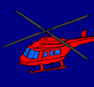 Dibujo Helicóptero  pintado por gaspar