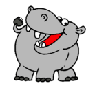 Dibujo Hipopótamo pintado por alexis