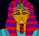 Dibujo Tutankamon pintado por David