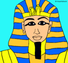 Dibujo Tutankamon pintado por ana06