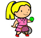 Dibujo Chica tenista pintado por Noelia