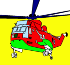Dibujo Helicóptero al rescate pintado por anastasia
