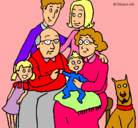 Dibujo Familia pintado por esperanza