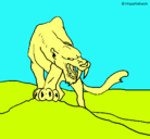 Dibujo Tigre con afilados colmillos pintado por SadRock