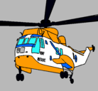 Dibujo Helicóptero al rescate pintado por maty