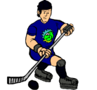 Dibujo Jugador de hockey sobre hielo pintado por iago
