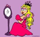 Dibujo Princesa y espejo pintado por SHADE