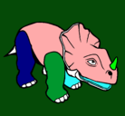 Dibujo Triceratops II pintado por ARESYAEL