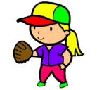 Dibujo Jugadora de béisbol pintado por Deyaneira......