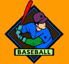 Dibujo Logo de béisbol pintado por jaime