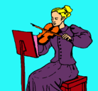 Dibujo Dama violinista pintado por SILVIA2