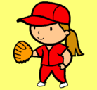 Dibujo Jugadora de béisbol pintado por EMOXXA