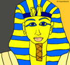 Dibujo Tutankamon pintado por jose
