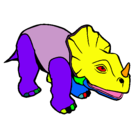 Dibujo Triceratops II pintado por wen