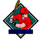 Dibujo Logo de béisbol pintado por gibran