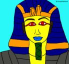 Dibujo Tutankamon pintado por miley