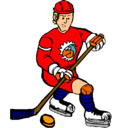 Dibujo Jugador de hockey sobre hielo pintado por raul