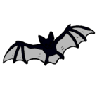 Dibujo Murciélago volando pintado por irene