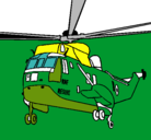 Dibujo Helicóptero al rescate pintado por gaelernesto