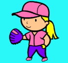 Dibujo Jugadora de béisbol pintado por MARLENES.S
