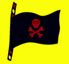 Dibujo Bandera pirata pintado por VICTOR4Aos
