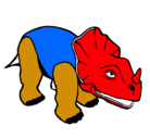 Dibujo Triceratops II pintado por sebastia