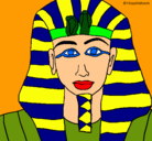 Dibujo Tutankamon pintado por marsupilami