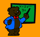Dibujo Profesor oso pintado por yailin3