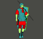 Dibujo Soldado romano pintado por Daniel