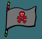 Dibujo Bandera pirata pintado por marioangelflores