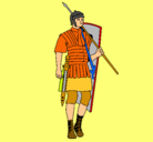 Dibujo Soldado romano pintado por arnau
