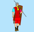 Dibujo Soldado romano pintado por juancarlos