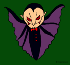 Dibujo Vampiro terrorífico pintado por MILDREY