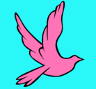 Dibujo Paloma de la paz al vuelo pintado por angelota
