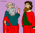 Dibujo Sócrates y Platón pintado por agus****