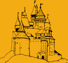Dibujo Castillo medieval pintado por rodrigo