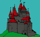 Dibujo Castillo medieval pintado por aaron