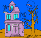 Dibujo Casa fantansma pintado por kikaalejandra