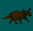Dibujo Triceratops pintado por davisito