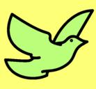 Dibujo Paloma de la paz pintado por ave