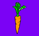 Dibujo zanahoria pintado por yadira