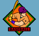 Dibujo Logo de béisbol pintado por Franc