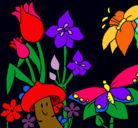 Dibujo Fauna y flora pintado por lola