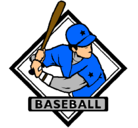 Dibujo Logo de béisbol pintado por cabure