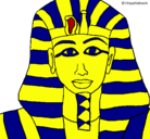 Dibujo Tutankamon pintado por antonio