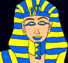 Dibujo Tutankamon pintado por irene