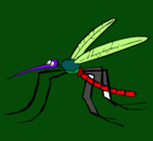 Dibujo Mosquito pintado por Pau