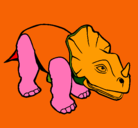 Dibujo Triceratops II pintado por ignacio