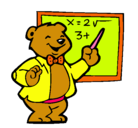 Dibujo Profesor oso pintado por laura
