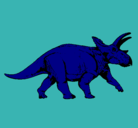 Dibujo Triceratops pintado por Torosaurus